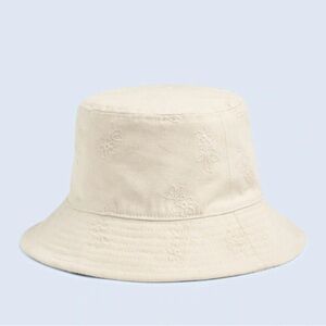 Madewell Eyelet Bucket Hat- NWT- Antique Cream- Size M-L